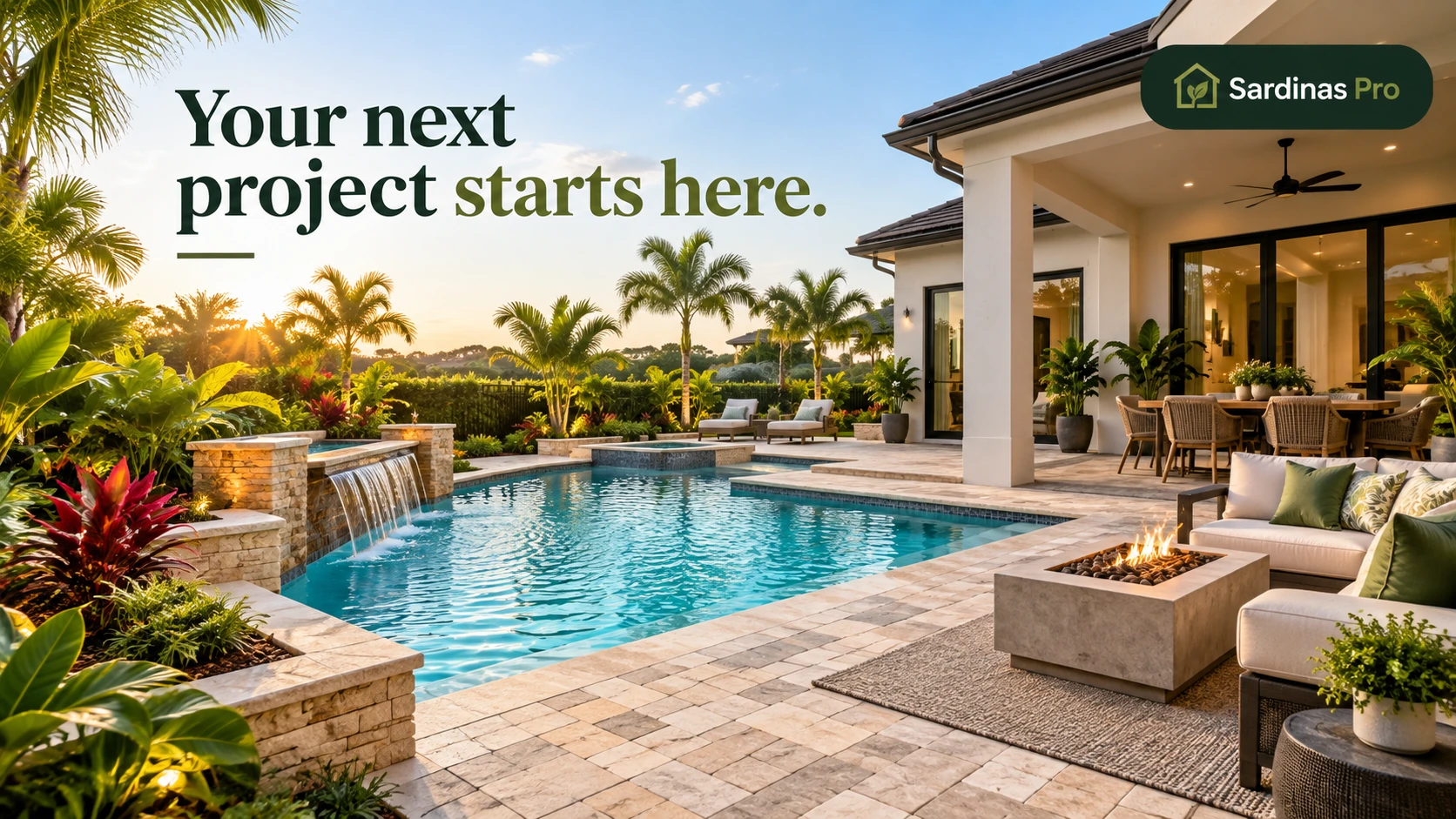 poolside patio